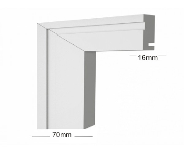 GN/BR 407 - Guarnição Branca com Friso.